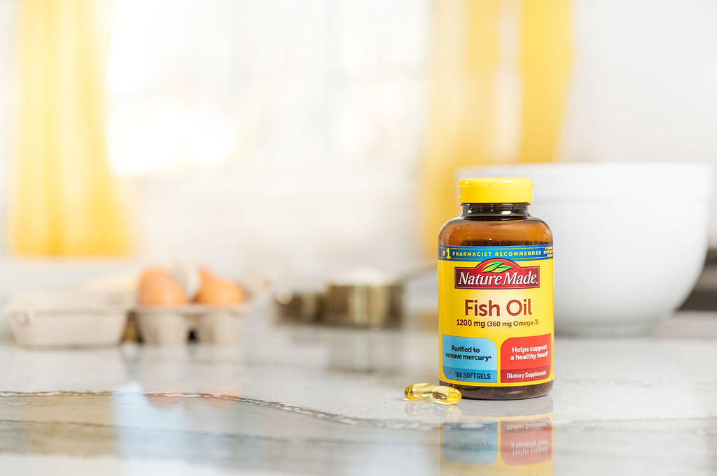 Omega-3 Fish Oil 1200 mg 100 Softgels