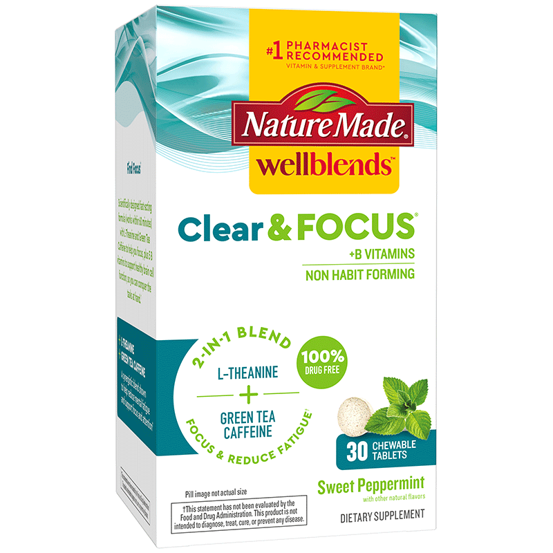 Clear & Focus Stress Support Supplement | Reduce Mental Fatigue