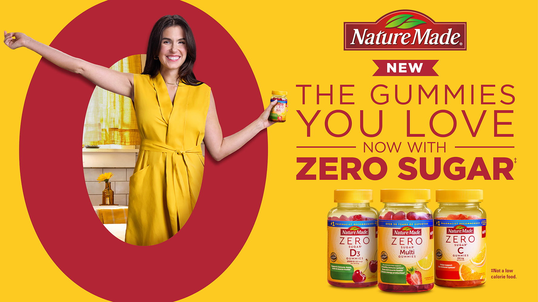 Introducing Nature Made® Zero Sugar‡ Gummies