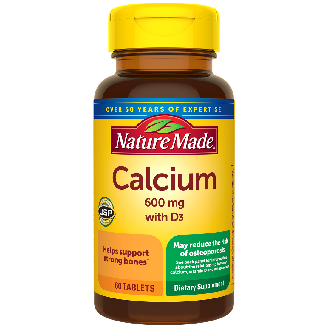 Calcium 600 mg with Vitamin D3 Tablets Nature Made & Nature Made®