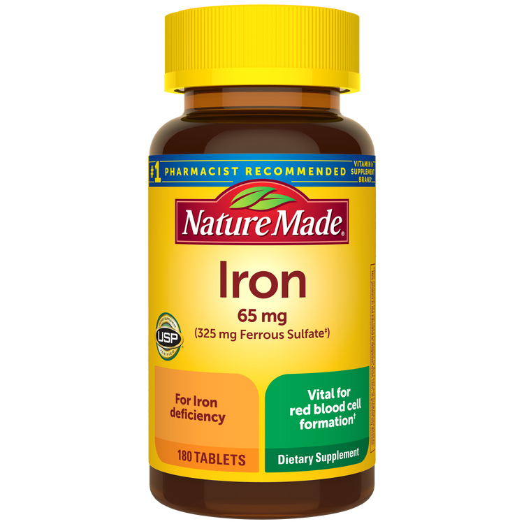 Iron Tablets | Vital for Red Blood Cell Formation | Nature Made®