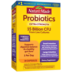 Probiotics Extra Strength 15 Billion CFU from Live Cultures Capsules