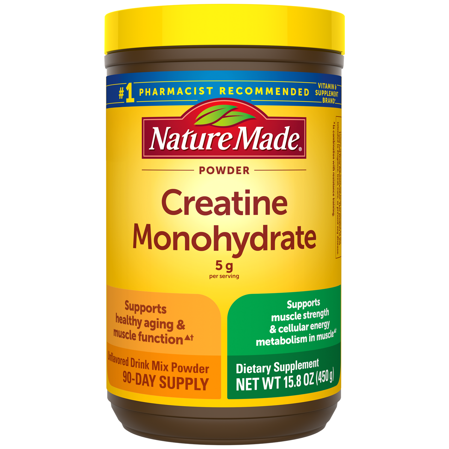 Nature Made Creatine Monohydrate Powder 5 g per serving Supplement - 90 day supply.