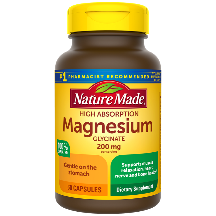 High Absorption Magnesium Glycinate 200 mg Capsules & Nature Made®